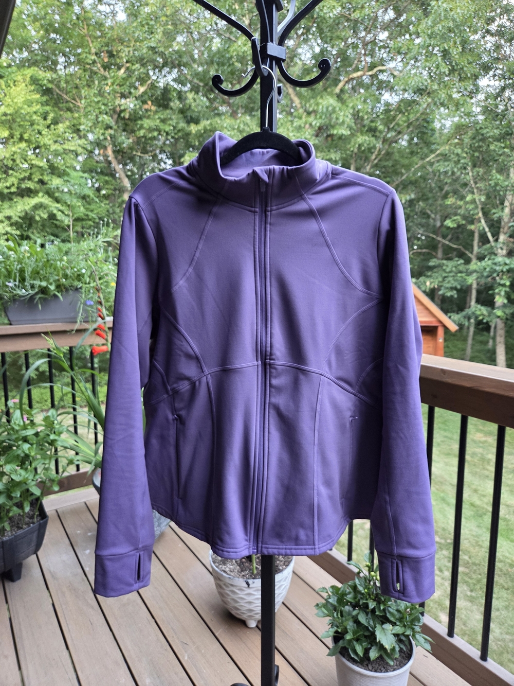 FABLETICS XXL Purple Full-Zip Active Jacket